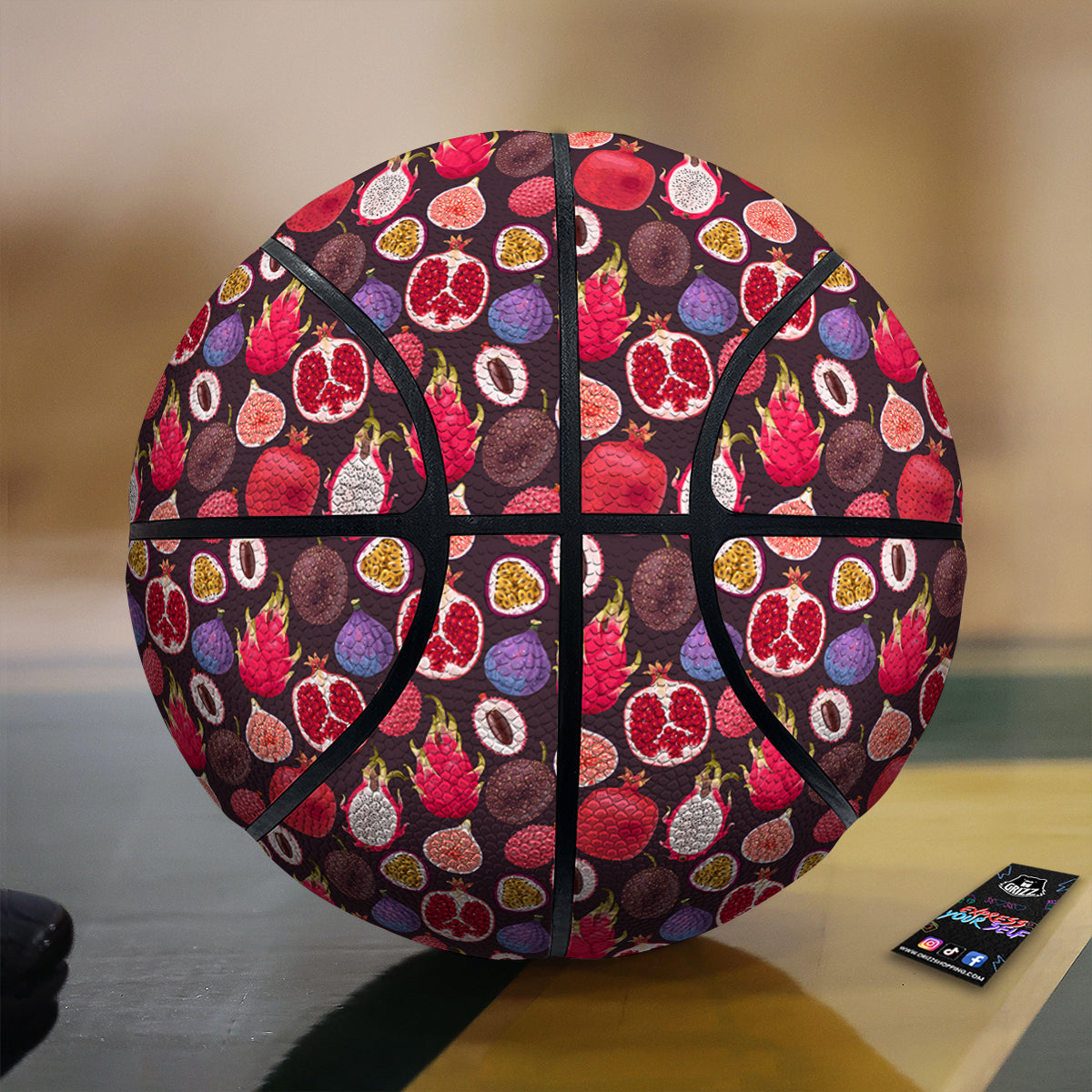 Friut Exotic Print Pattern Basketball-grizzshop