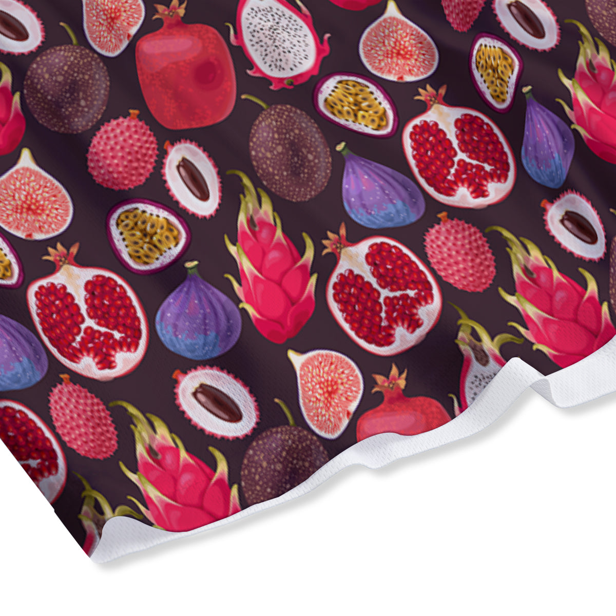 Friut Exotic Print Pattern Mesh Shorts-grizzshop