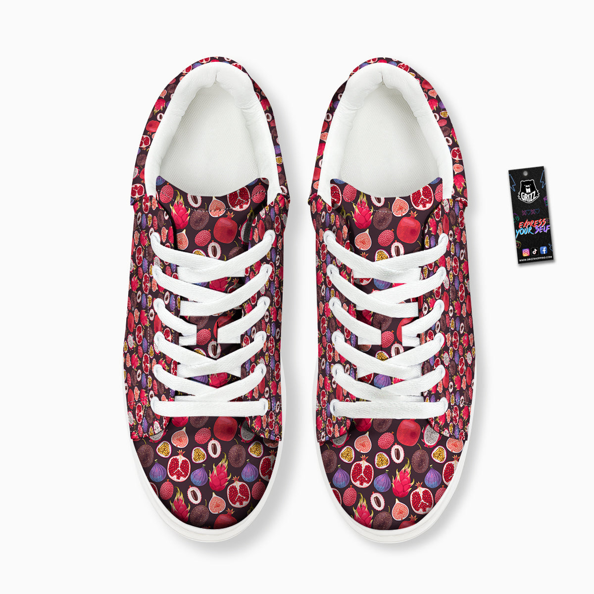 Friut Exotic Print Pattern Platform Shoes-grizzshop