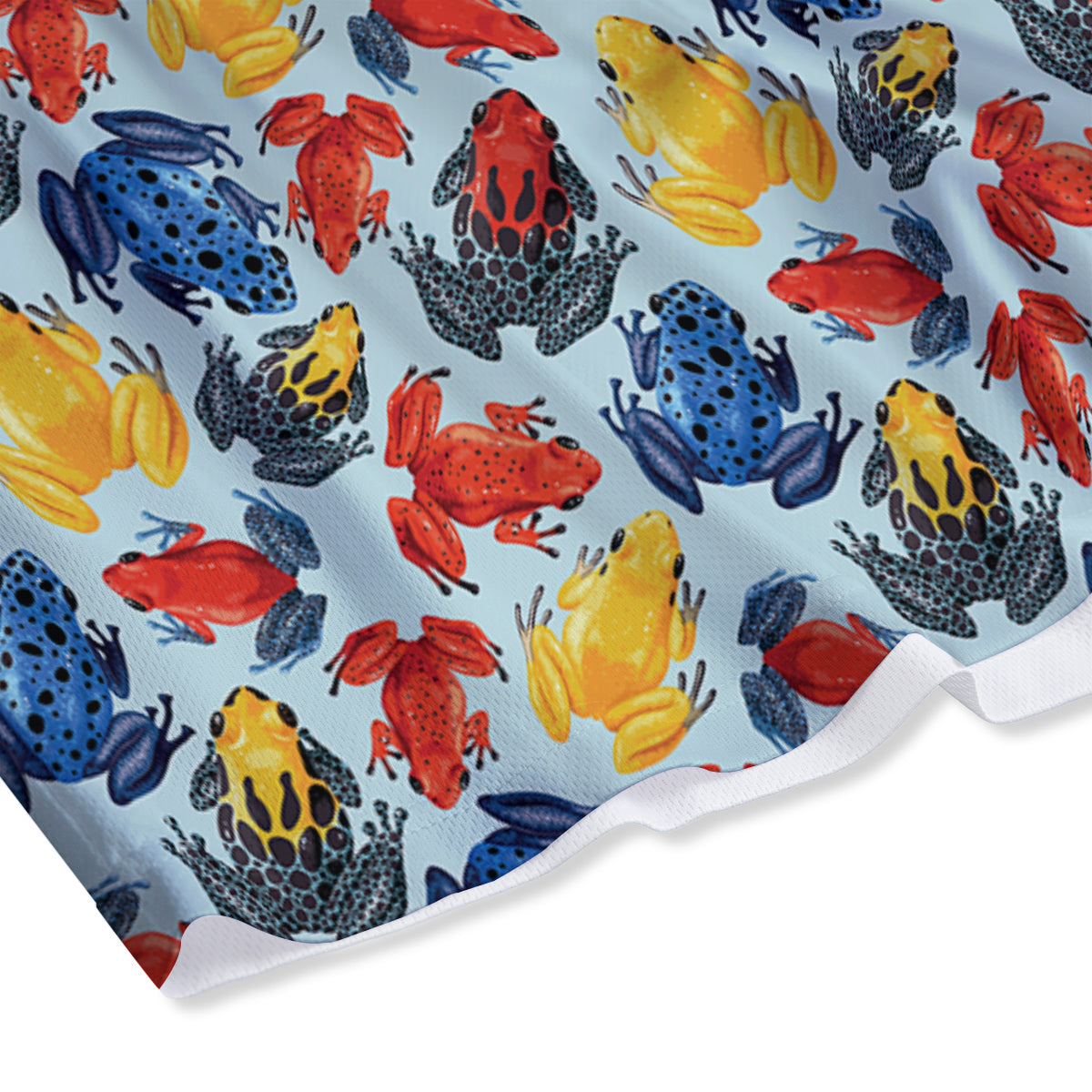 Frog Colorful Print Pattern Mesh Shorts-grizzshop