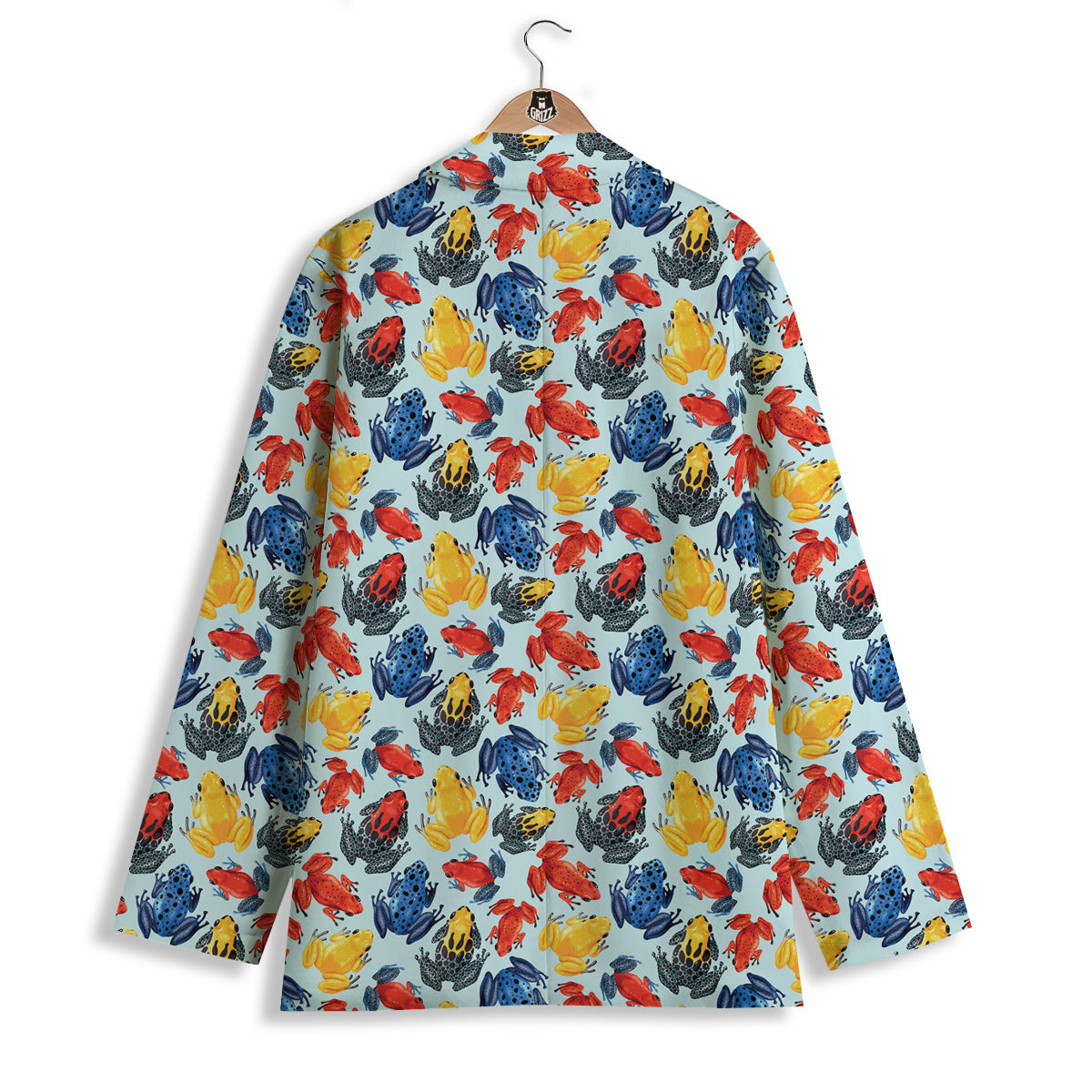 Frog Colorful Print Pattern Women's Blazer-grizzshop