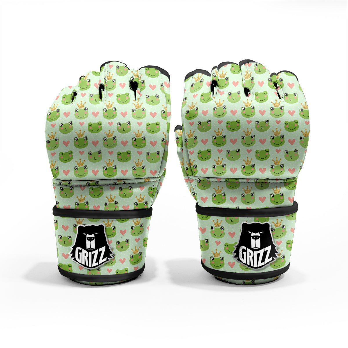 Frog Cute Print Pattern MMA Gloves-grizzshop