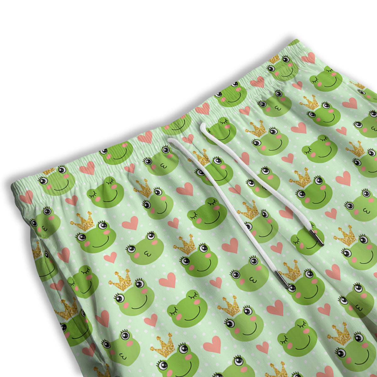 Frog Cute Print Pattern Men's Athletic Shorts-grizzshop