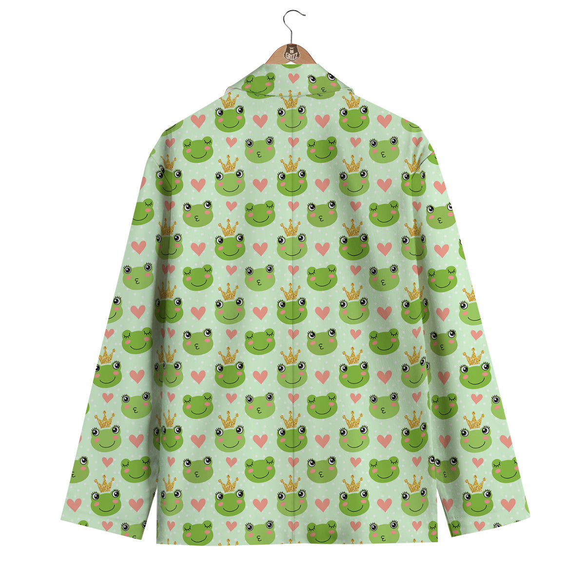 Frog Cute Print Pattern Men's Blazer-grizzshop