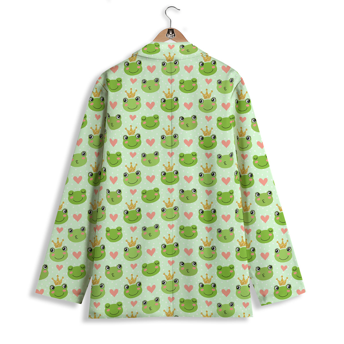 Frog Cute Print Pattern Women's Blazer-grizzshop
