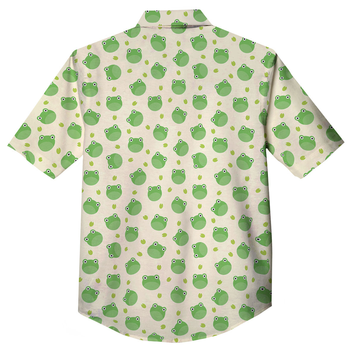 Frog Faces Print Pattern Button Up Shirt-grizzshop