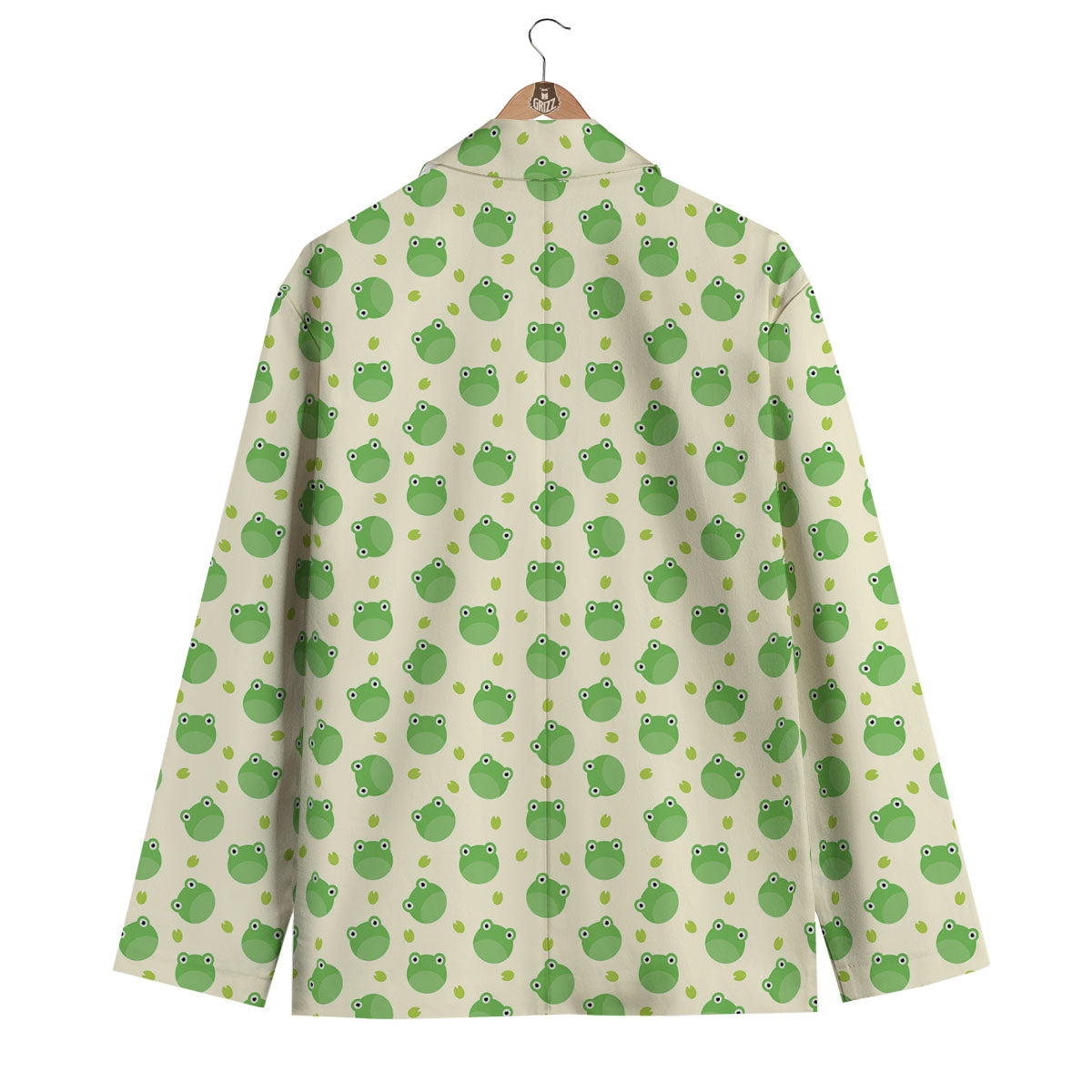 Frog Faces Print Pattern Men's Blazer-grizzshop
