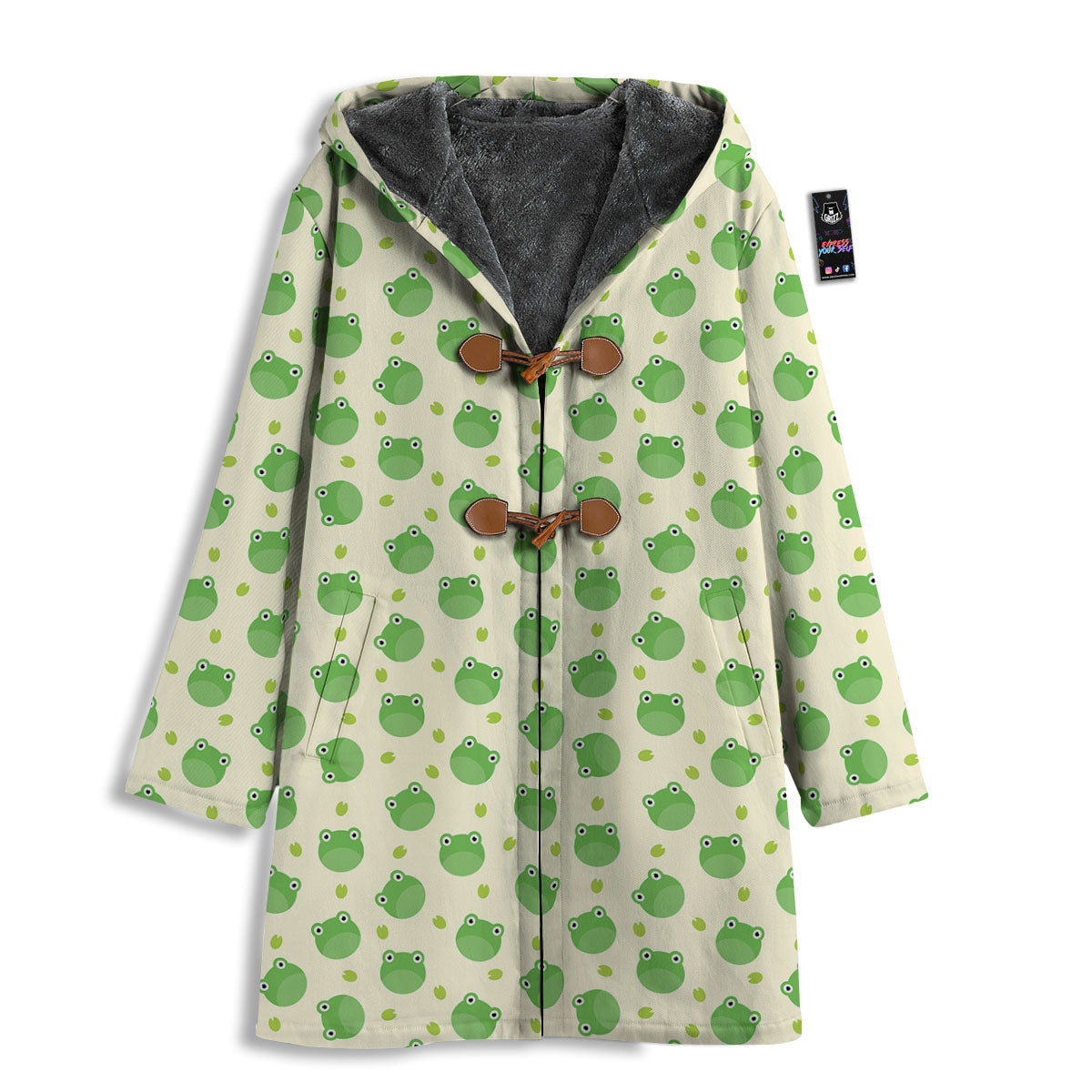 Frog Faces Print Pattern Men's Windbreaker Jacket-grizzshop