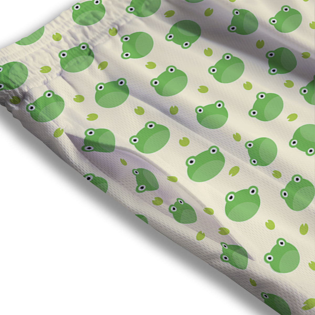 Frog Faces Print Pattern Mesh Shorts-grizzshop