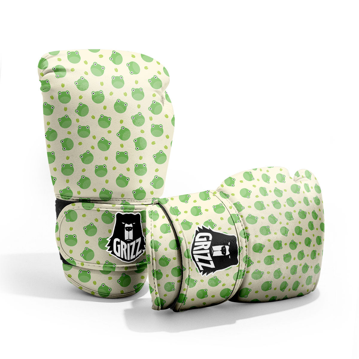 Frog Faces Print Pattern Sparring Gloves-grizzshop