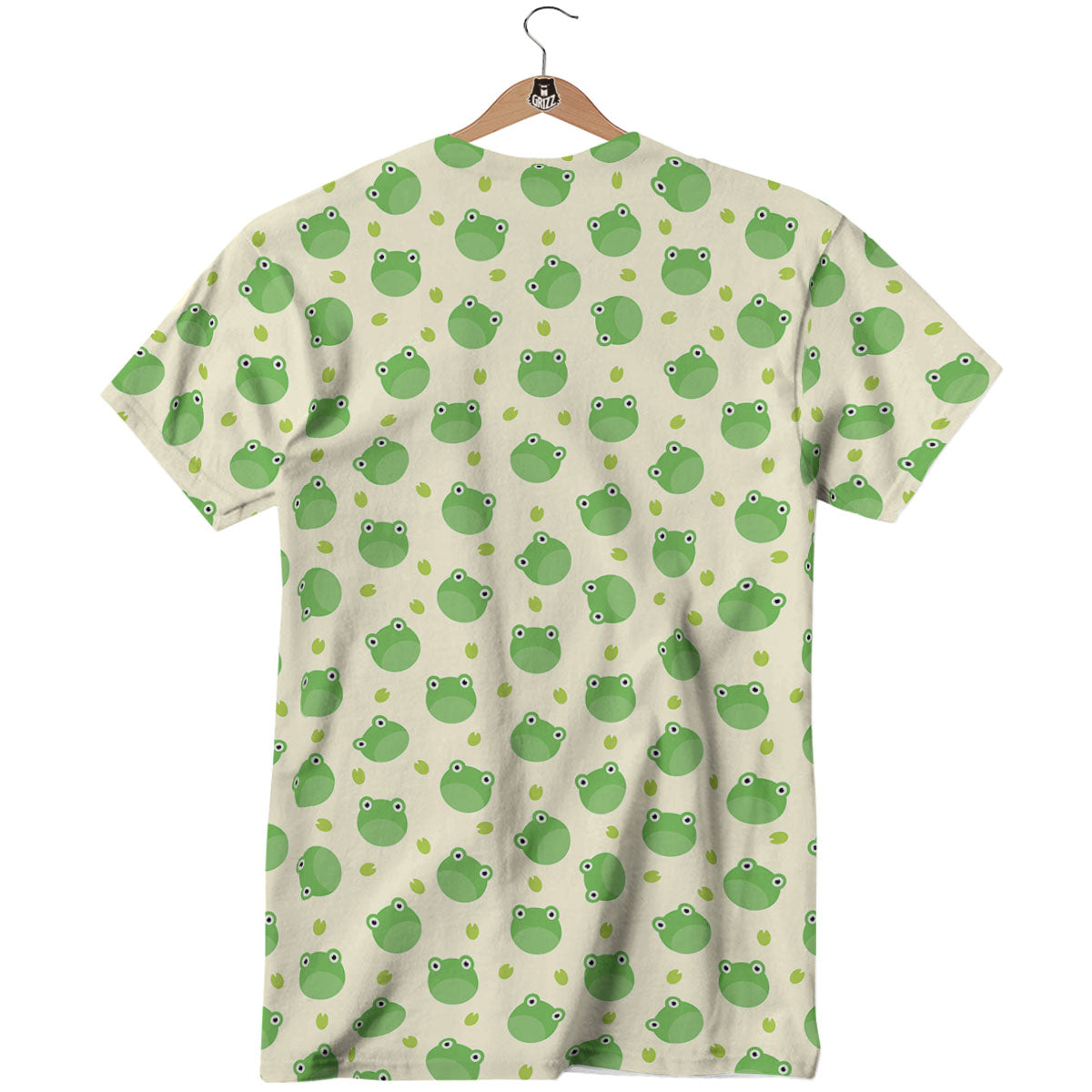 Frog Faces Print Pattern T-Shirt-grizzshop