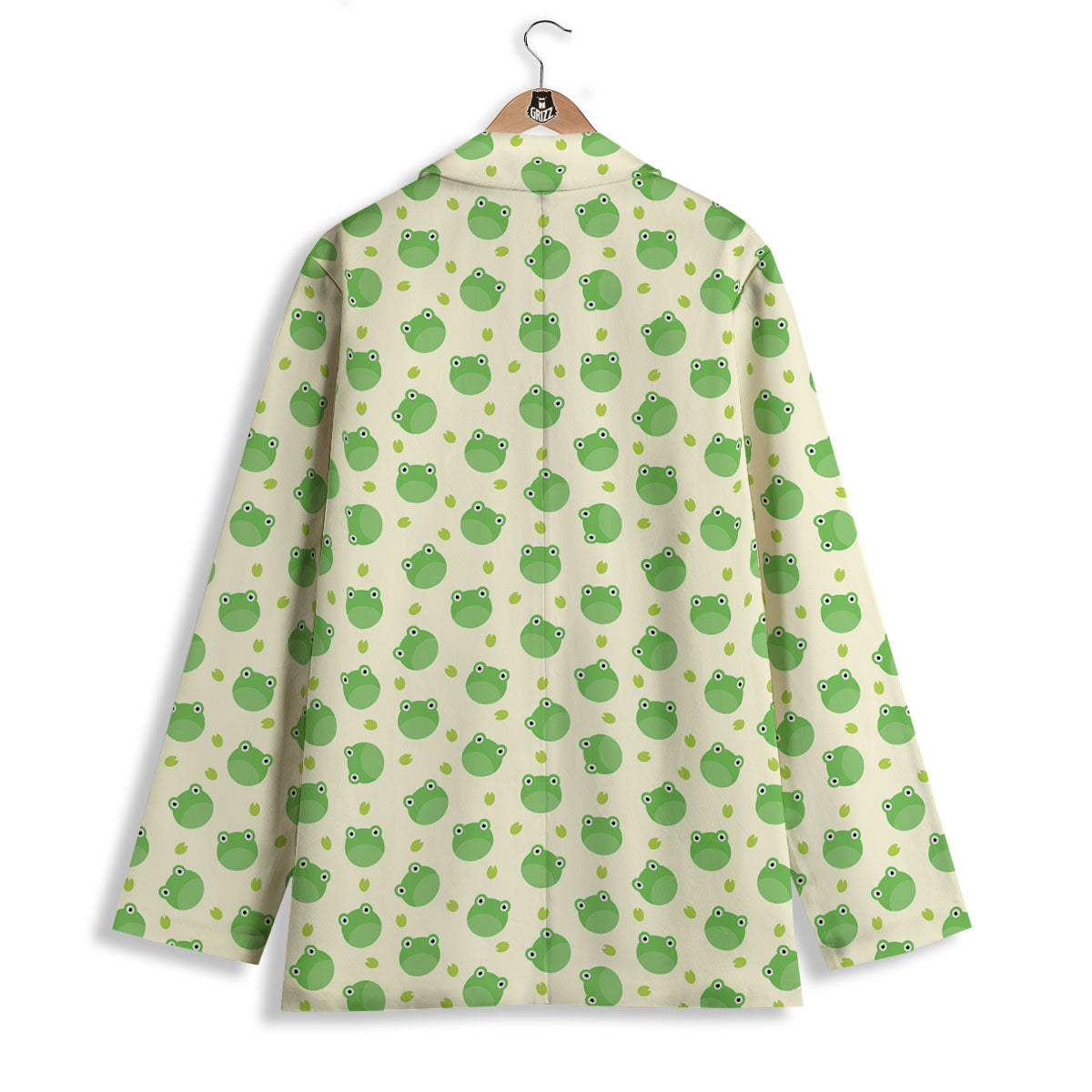 Frog Faces Print Pattern Women's Blazer-grizzshop