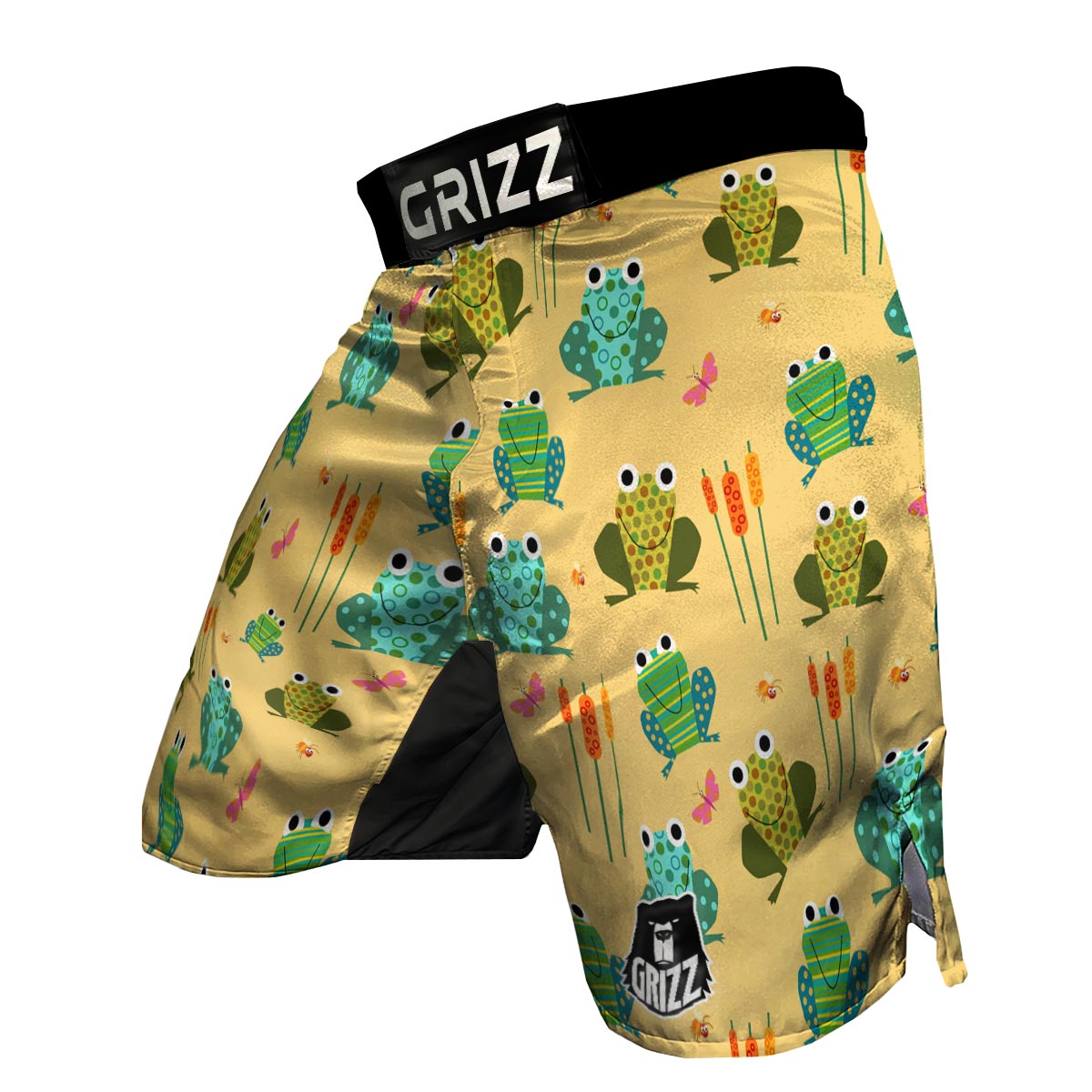 Frog Pattern Print MMA Shorts-grizzshop