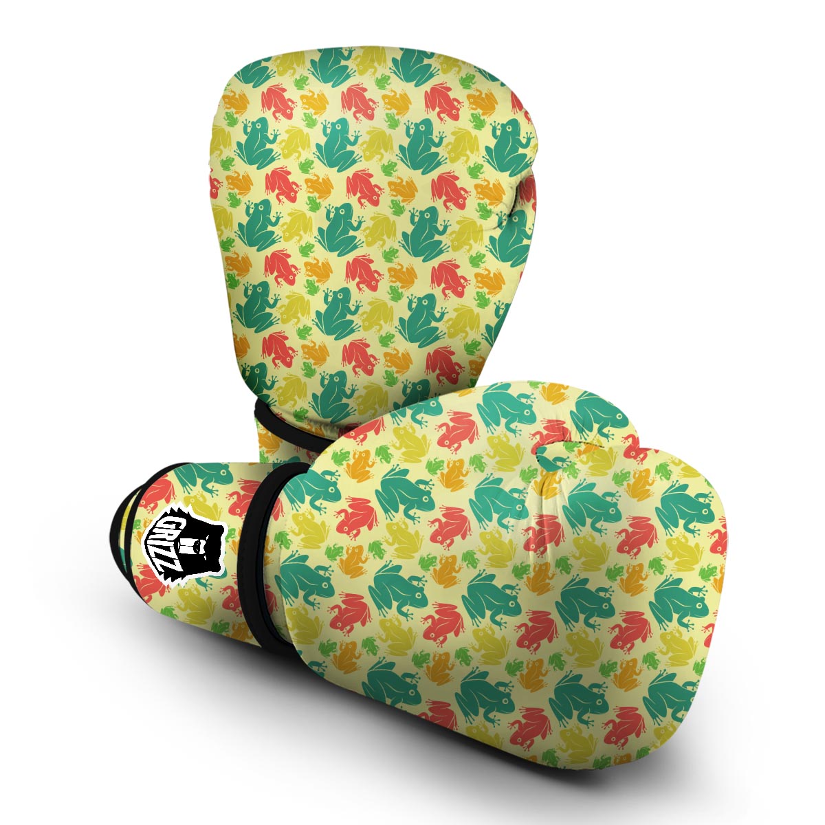 Frog Print Pattern Boxing Gloves-grizzshop