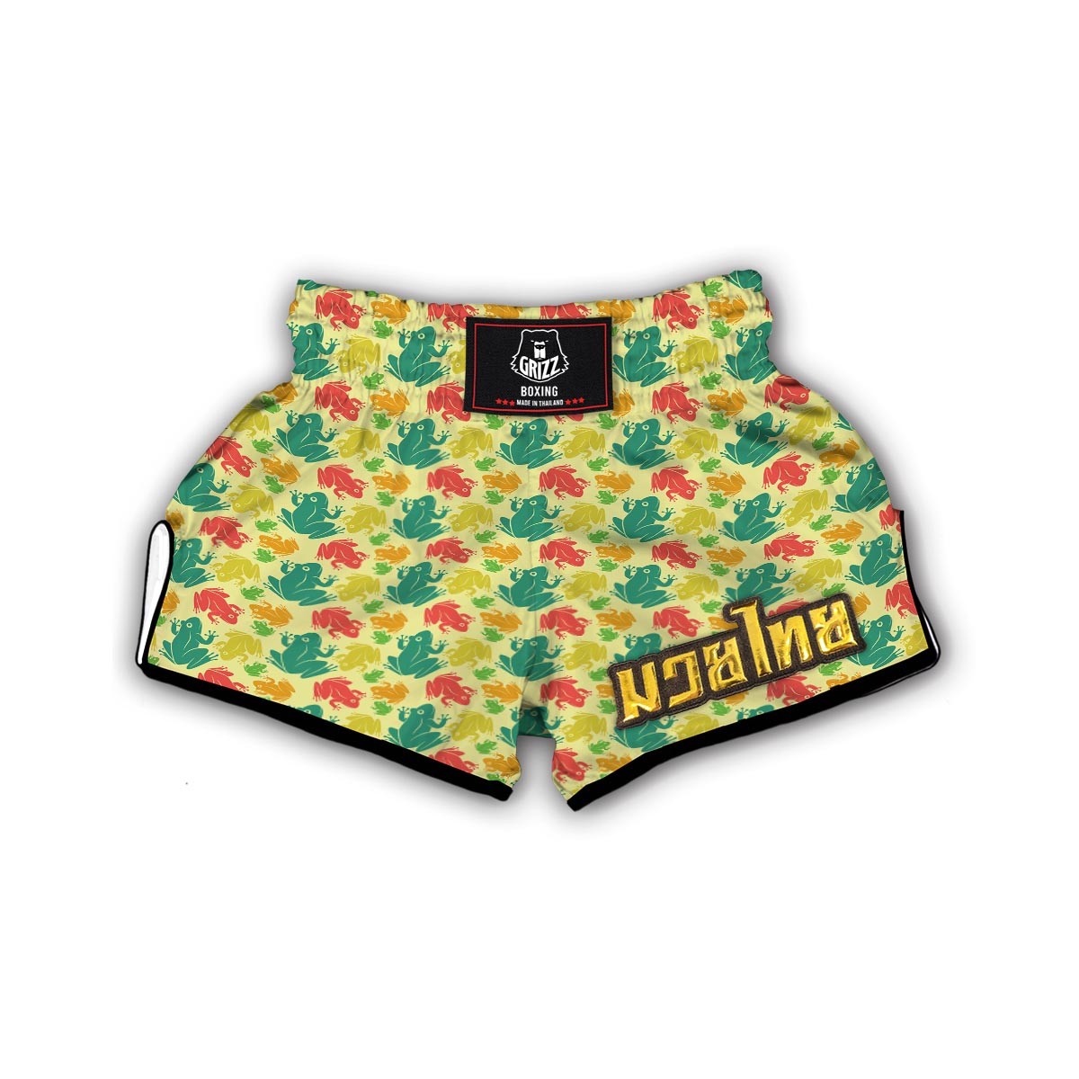 Frog Print Pattern Muay Thai Boxing Shorts-grizzshop