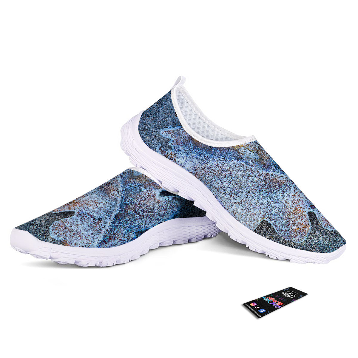 Frozen Leaf Oak Print Nurse Shoes-grizzshop