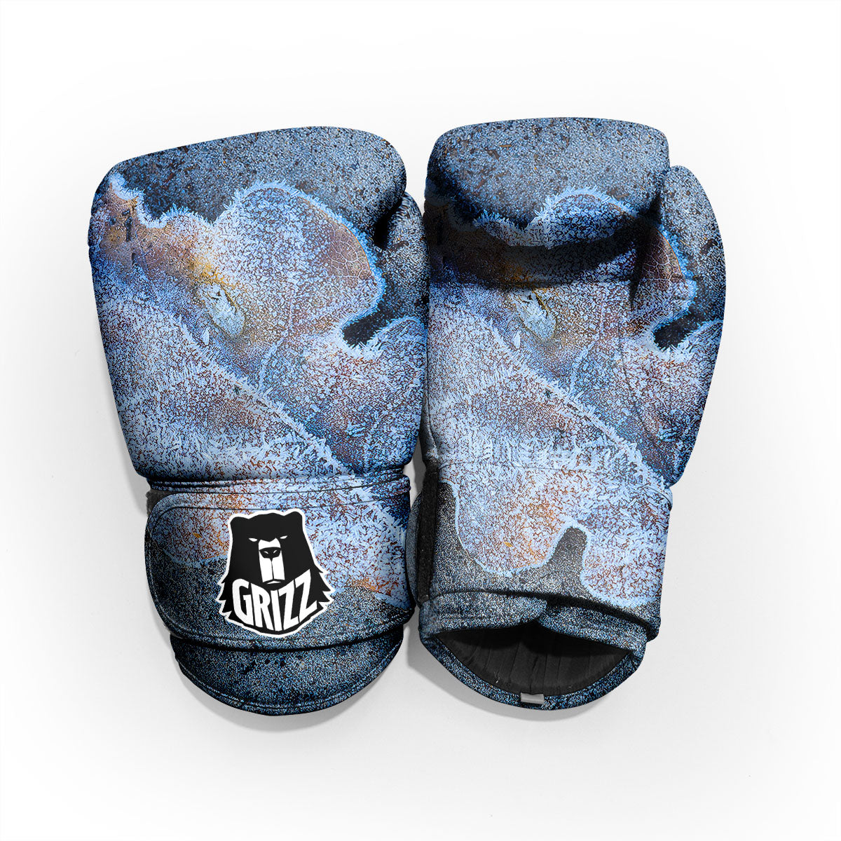 Frozen Leaf Oak Print Pro Boxing Glove