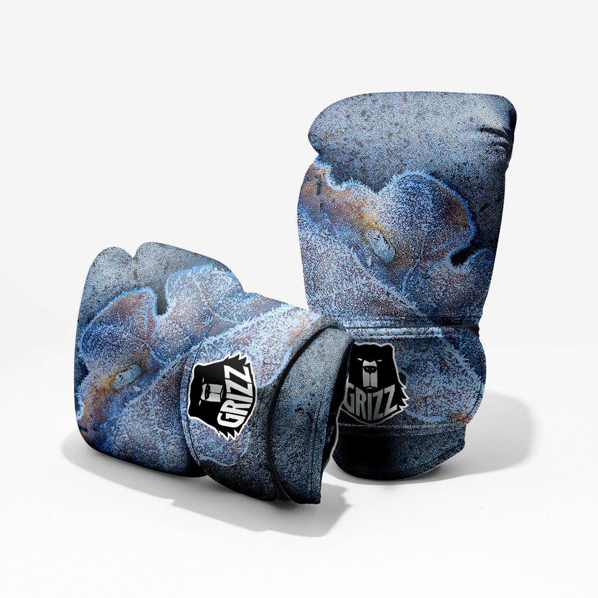 Frozen Leaf Oak Print Pro Boxing Glove