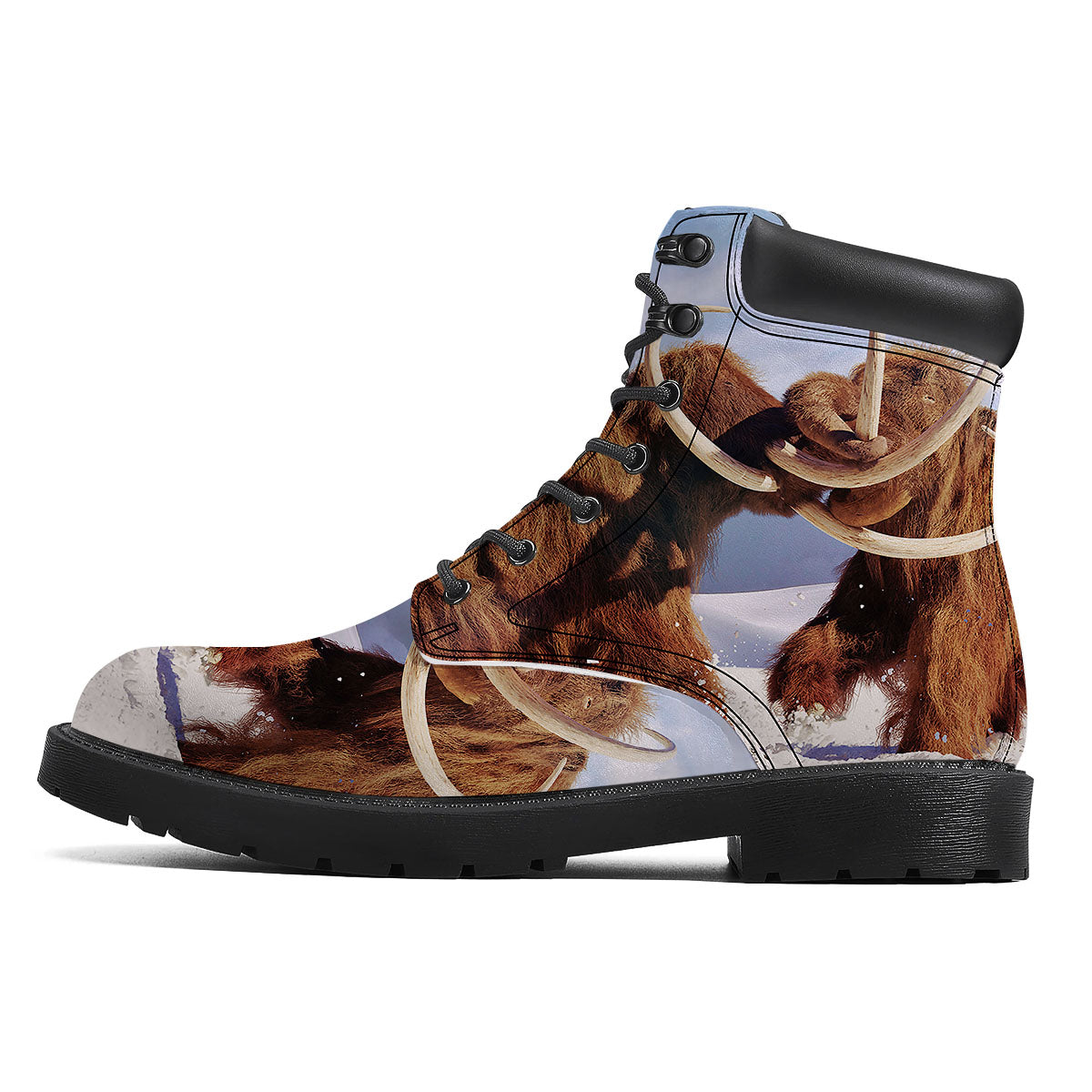Frozen Mammoth Print Boots-grizzshop