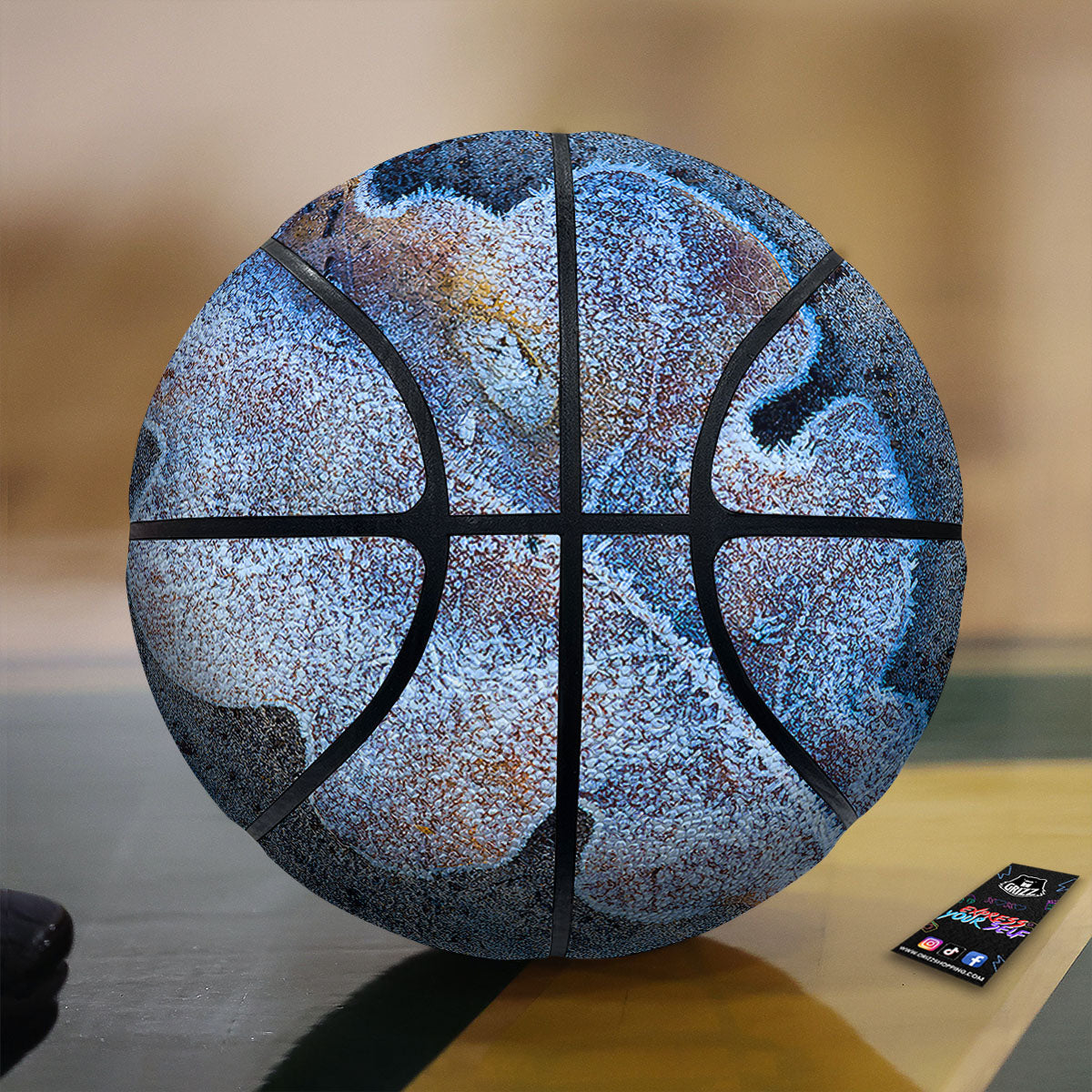 Golden Retriever Patrick's Day Print Basketball