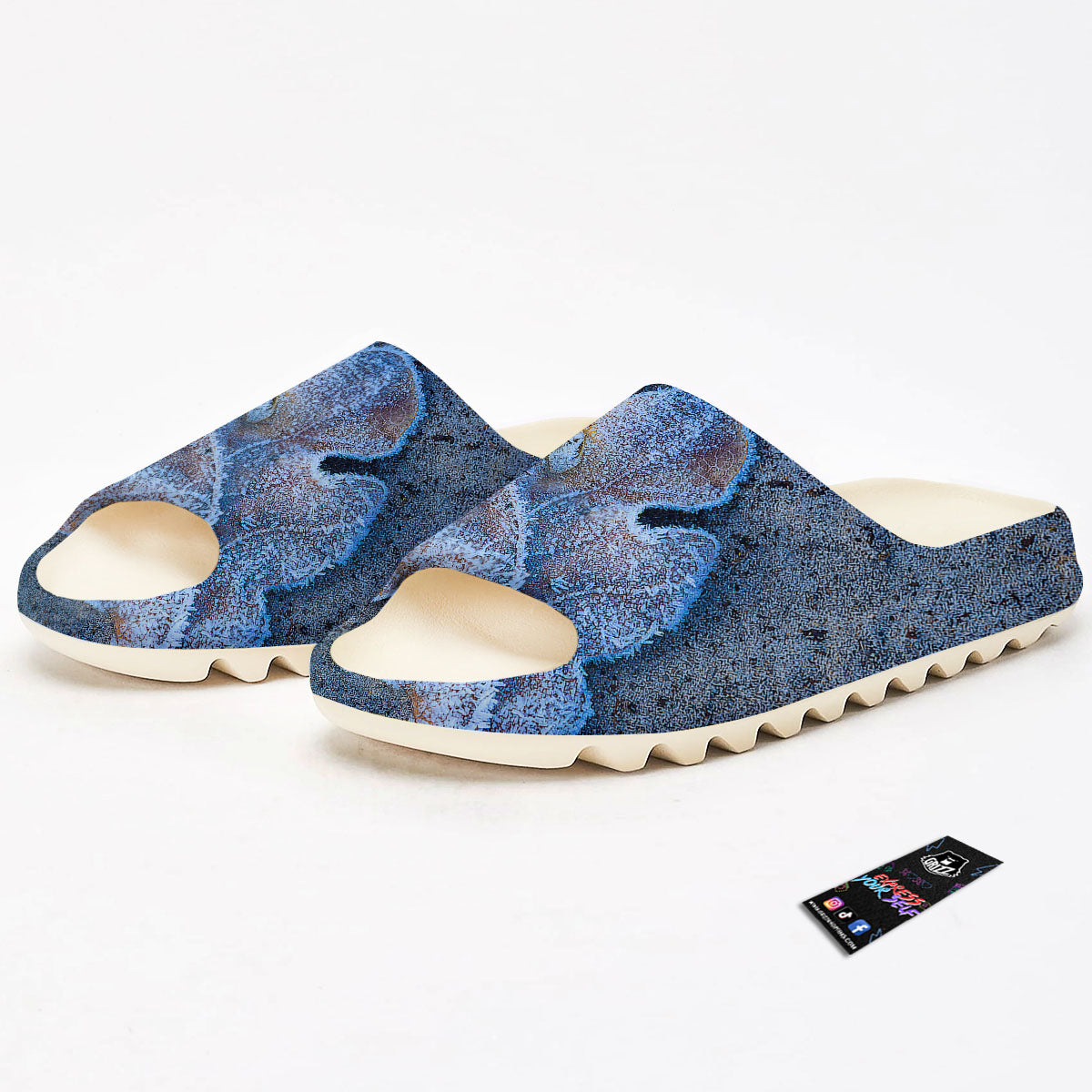Frozen Leaf Oak Print Sandals-grizzshop