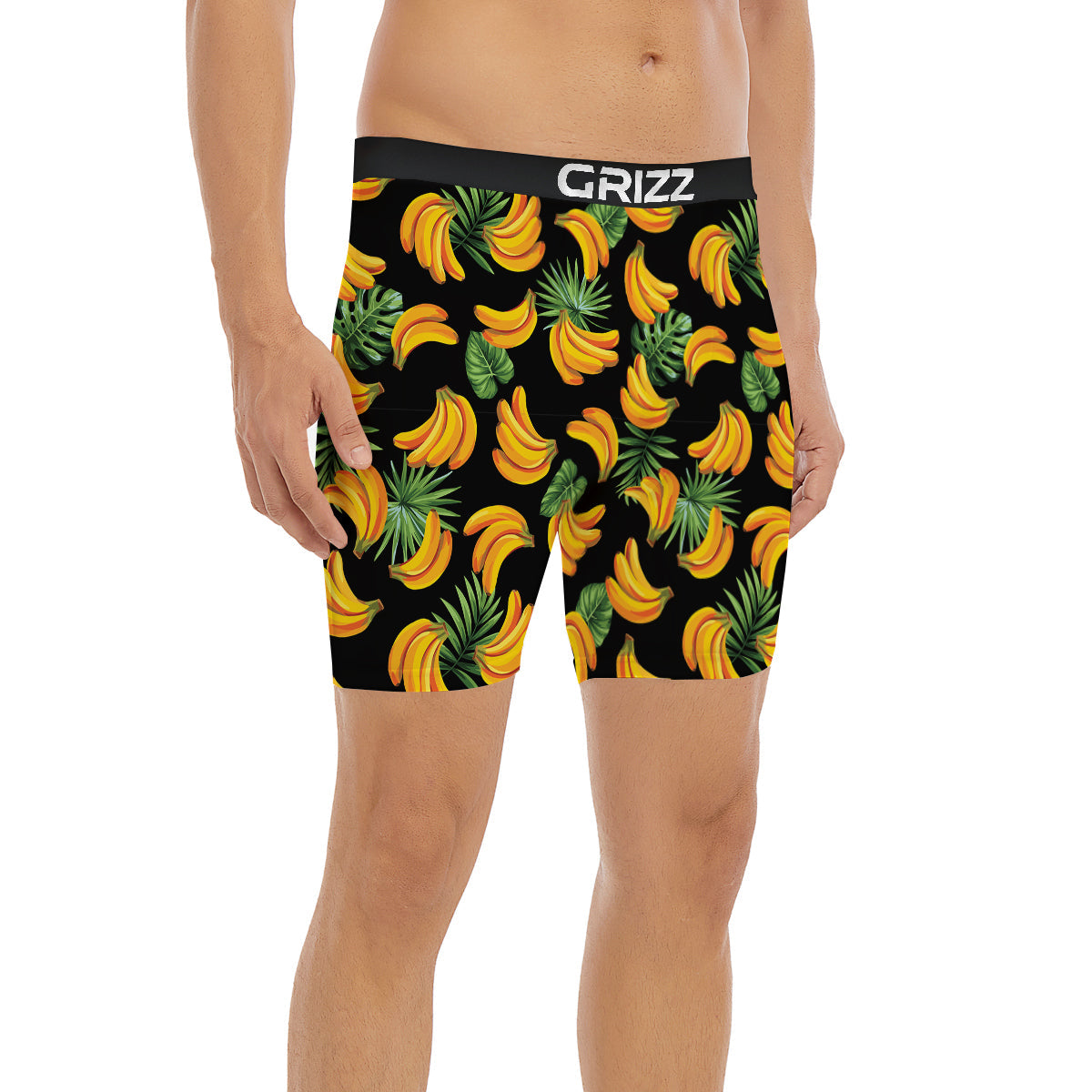Fruit Banana Print Pattern Boxer Briefs-grizzshop