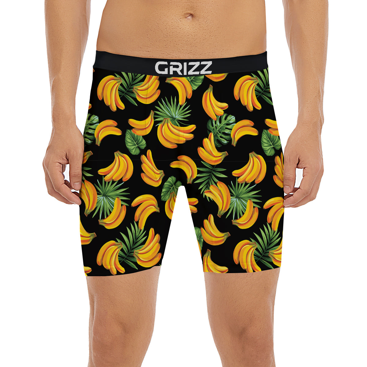 Fruit Banana Print Pattern Boxer Briefs-grizzshop