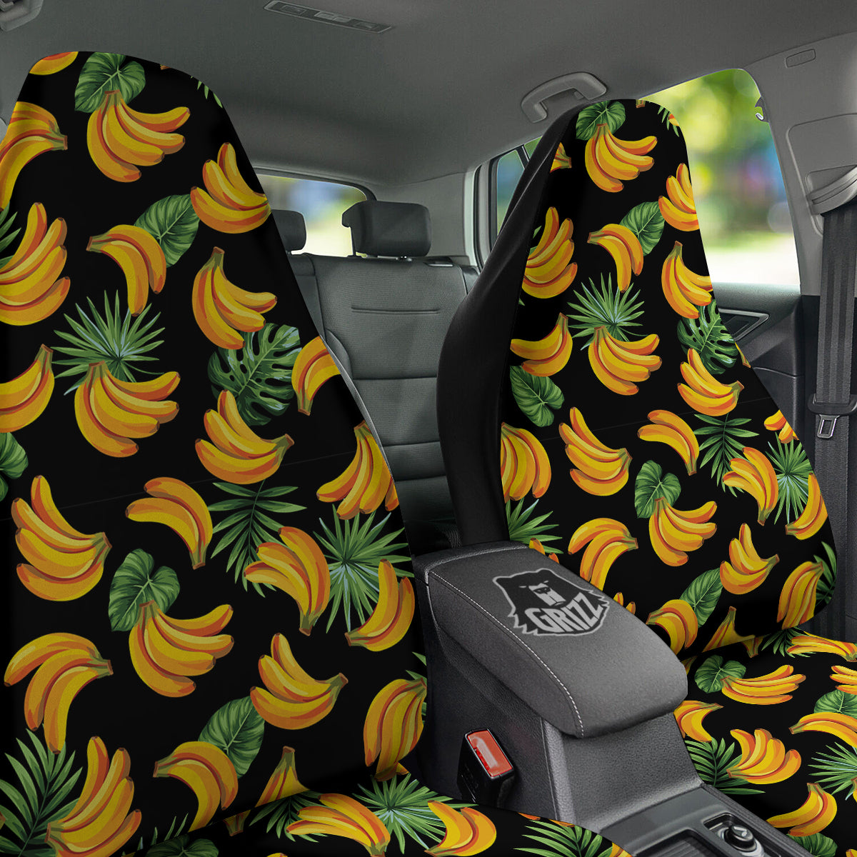 Fruit Banana Print Pattern Car Seat Covers-grizzshop