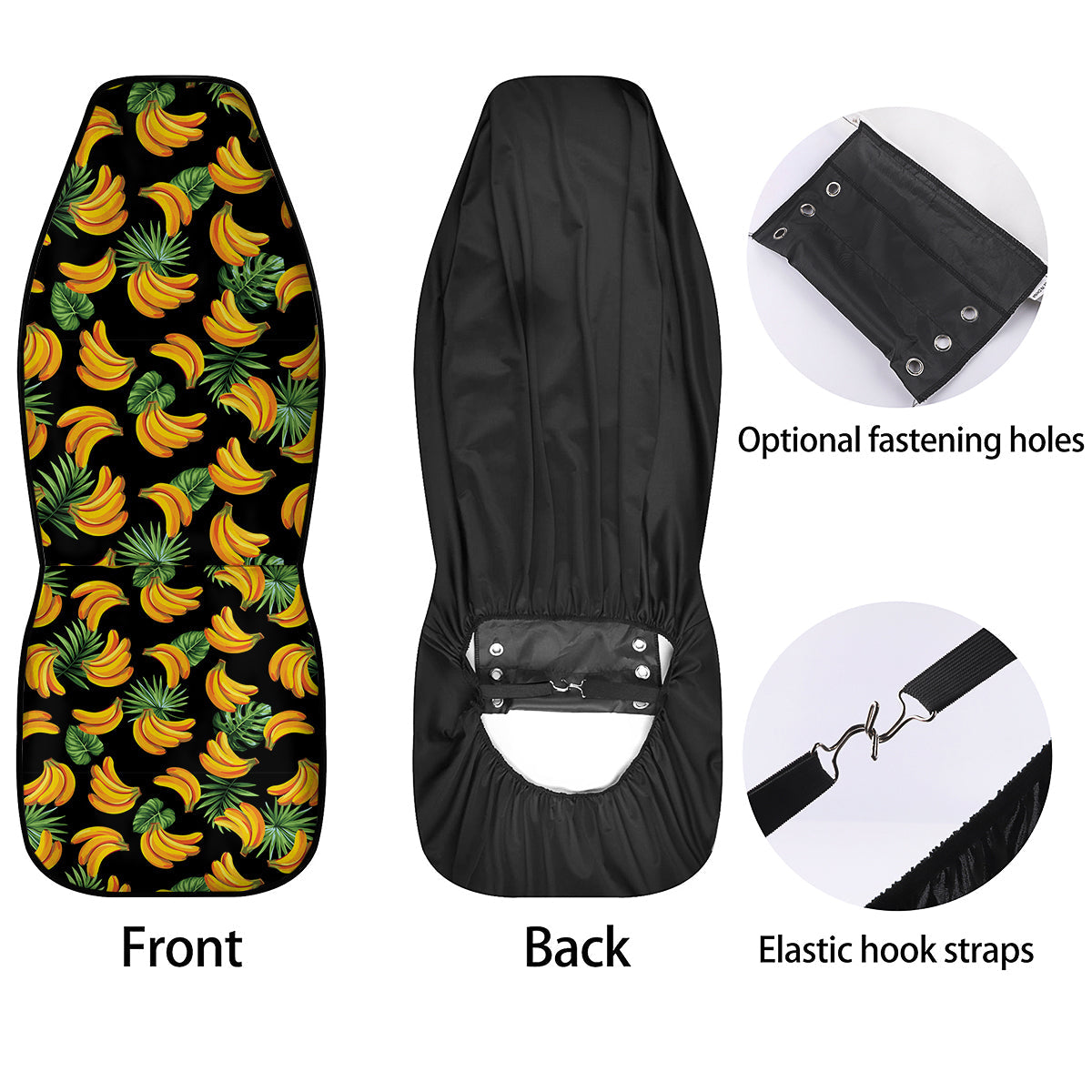 Fruit Banana Print Pattern Car Seat Covers-grizzshop