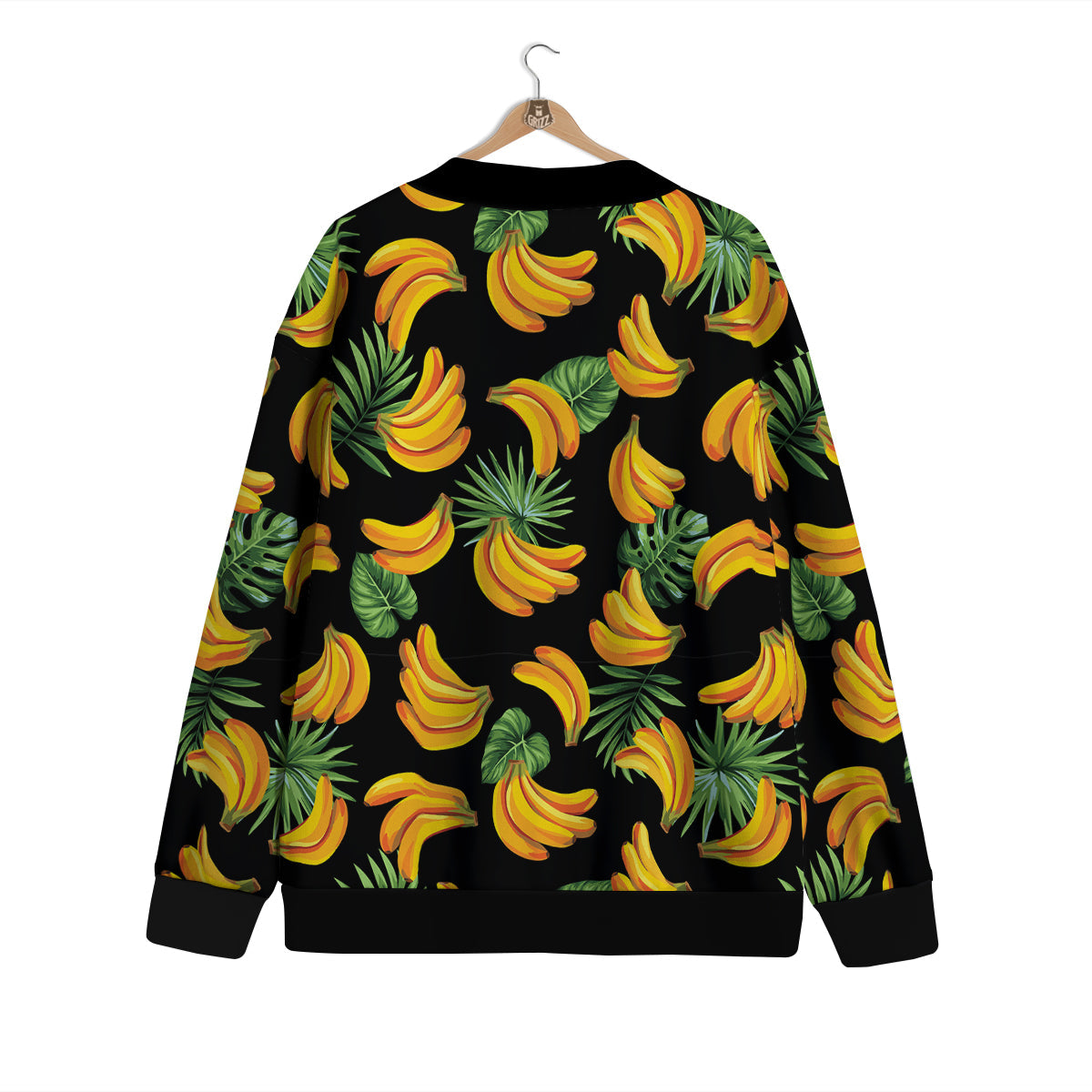 Fruit Banana Print Pattern Cardigan-grizzshop