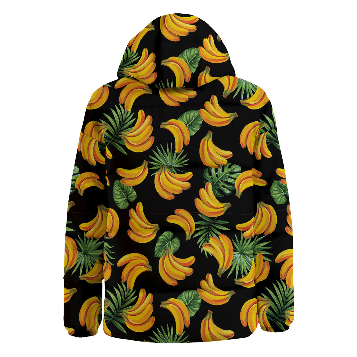 Fruit Banana Print Pattern Down Jacket-grizzshop