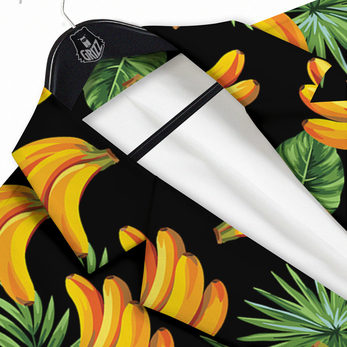 Fruit Banana Print Pattern Men's Sport Coat-grizzshop
