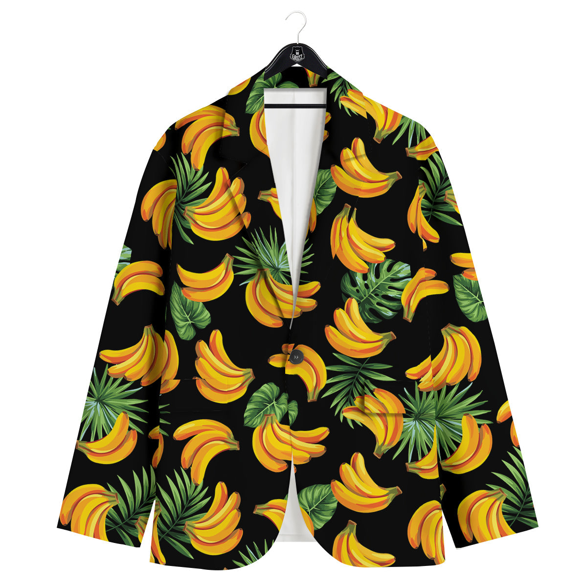 Fruit Banana Print Pattern Men's Sport Coat-grizzshop