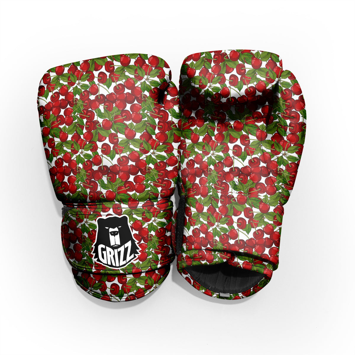 Fruit Cherry Print Pattern Sparring Gloves-grizzshop