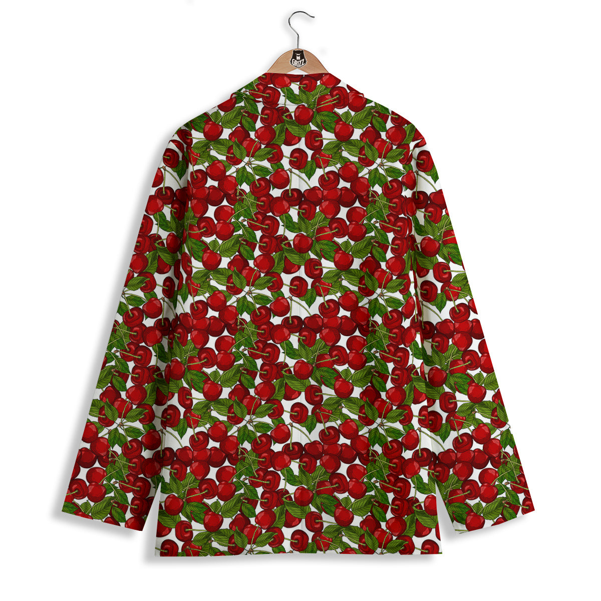 Fruit Cherry Print Pattern Women's Blazer-grizzshop