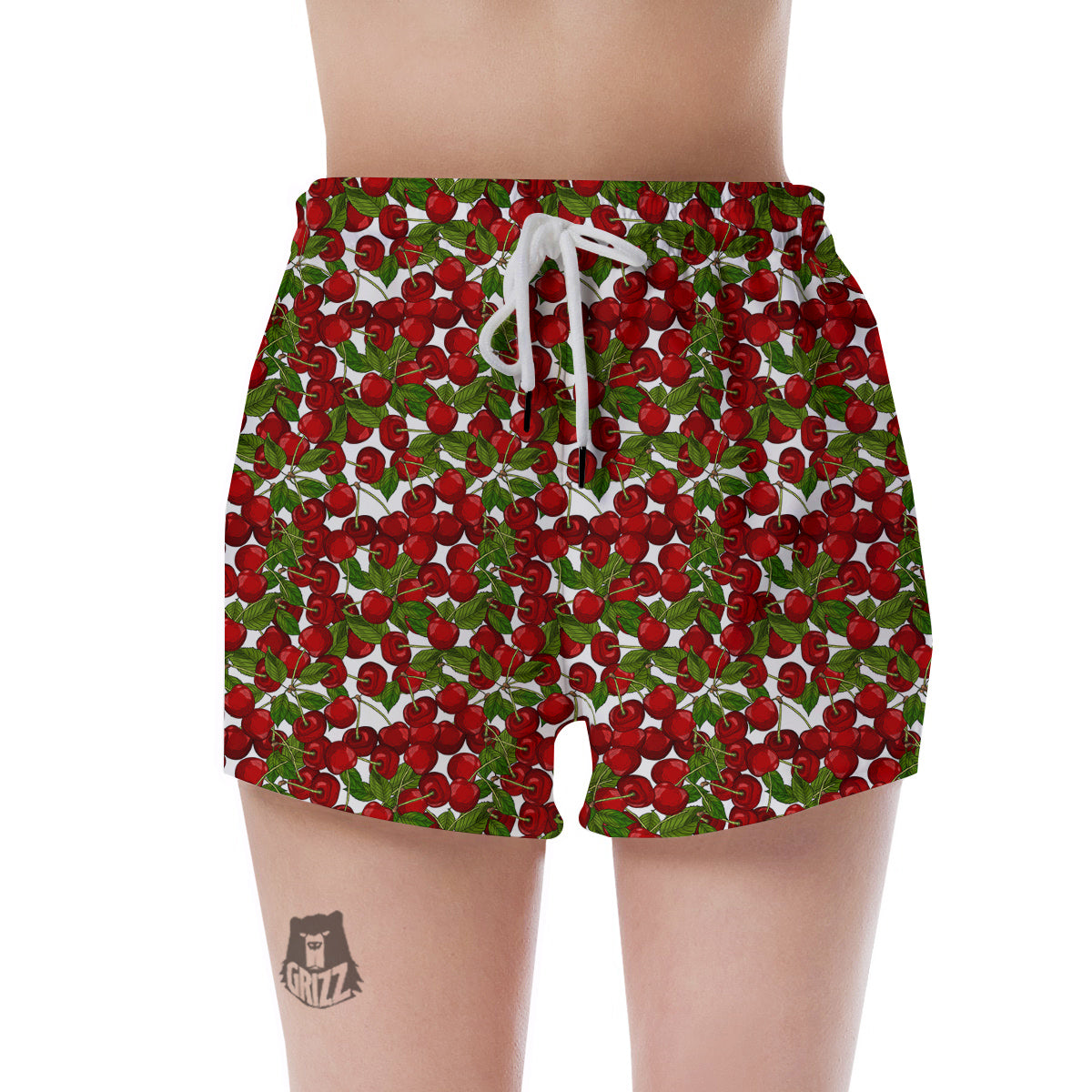 Fruit Cherry Print Pattern Women's Shorts-grizzshop