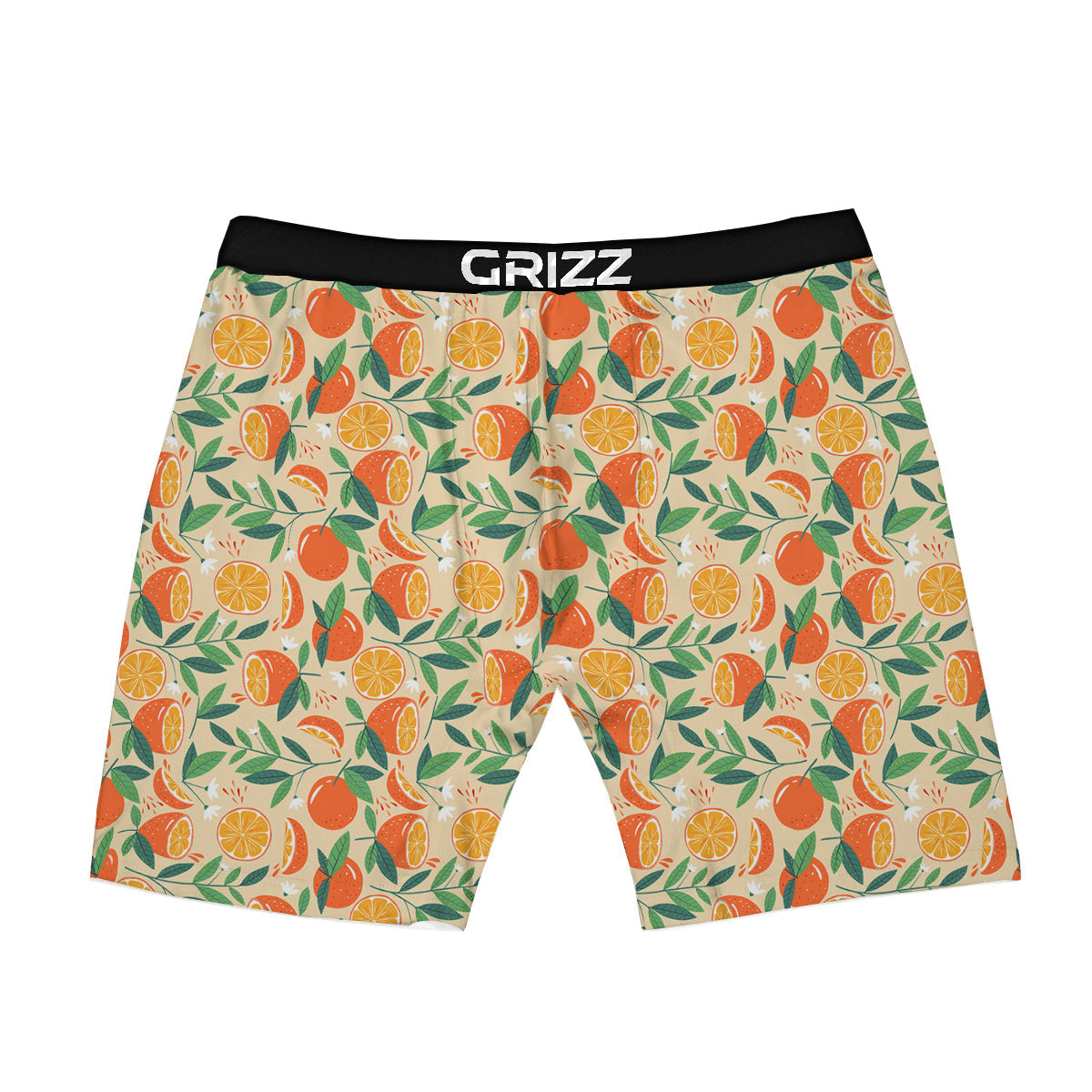 Fruit Cute Orange Print Pattern Boxer Briefs-grizzshop