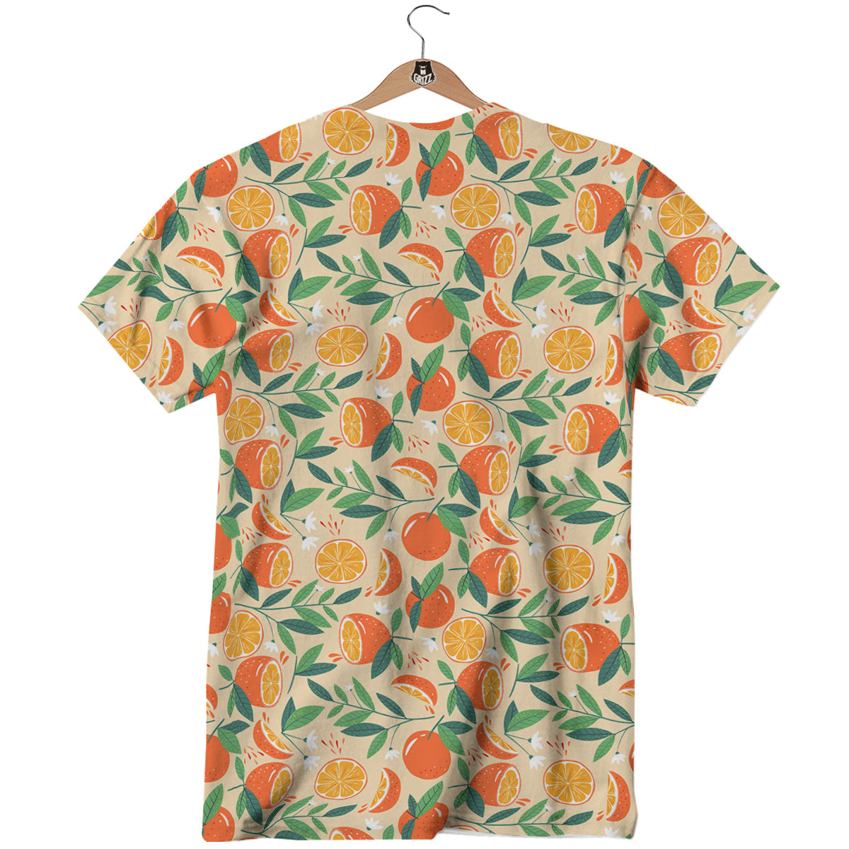 Fruit Cute Orange Print Pattern T-Shirt-grizzshop