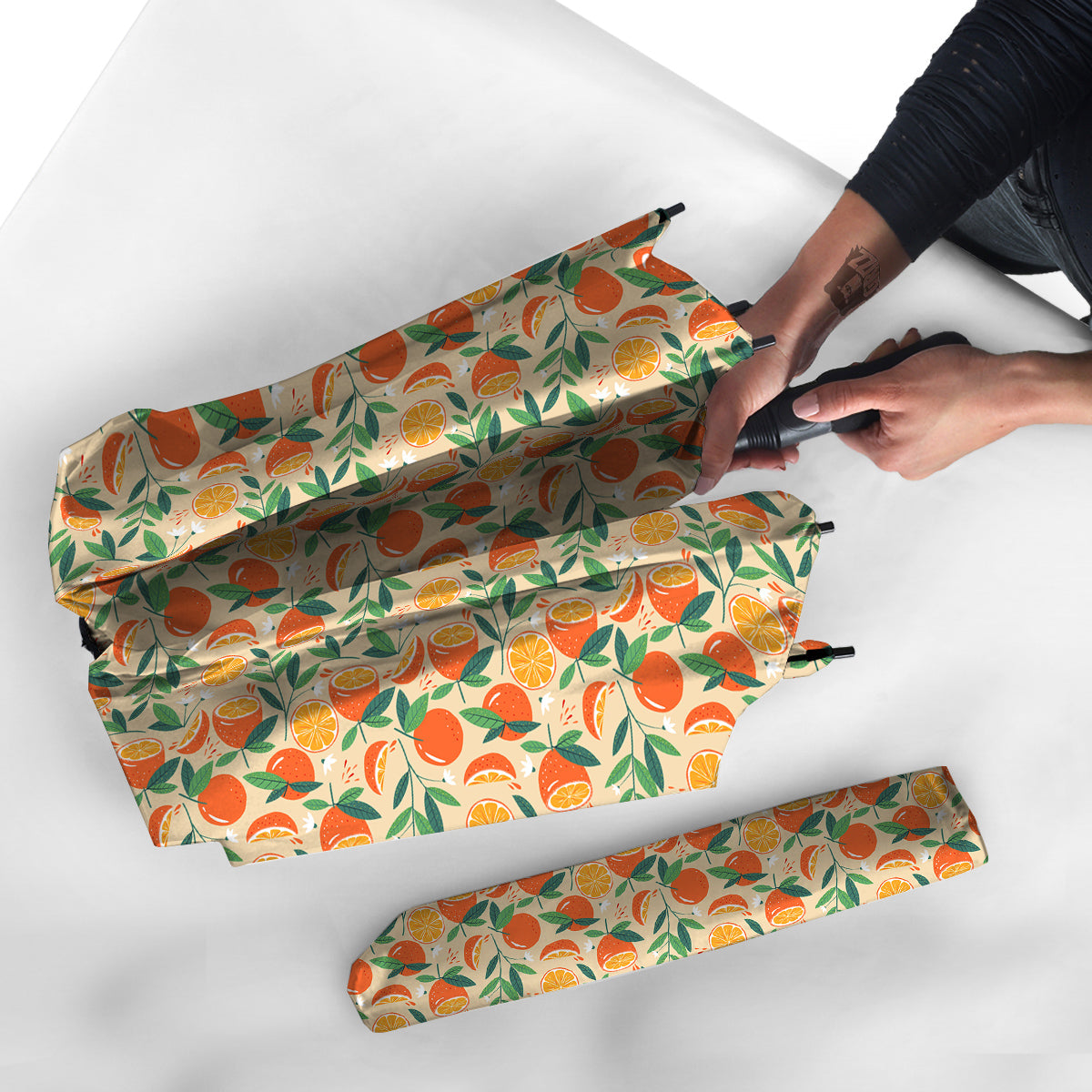 Fruit Cute Orange Print Pattern Umbrella-grizzshop