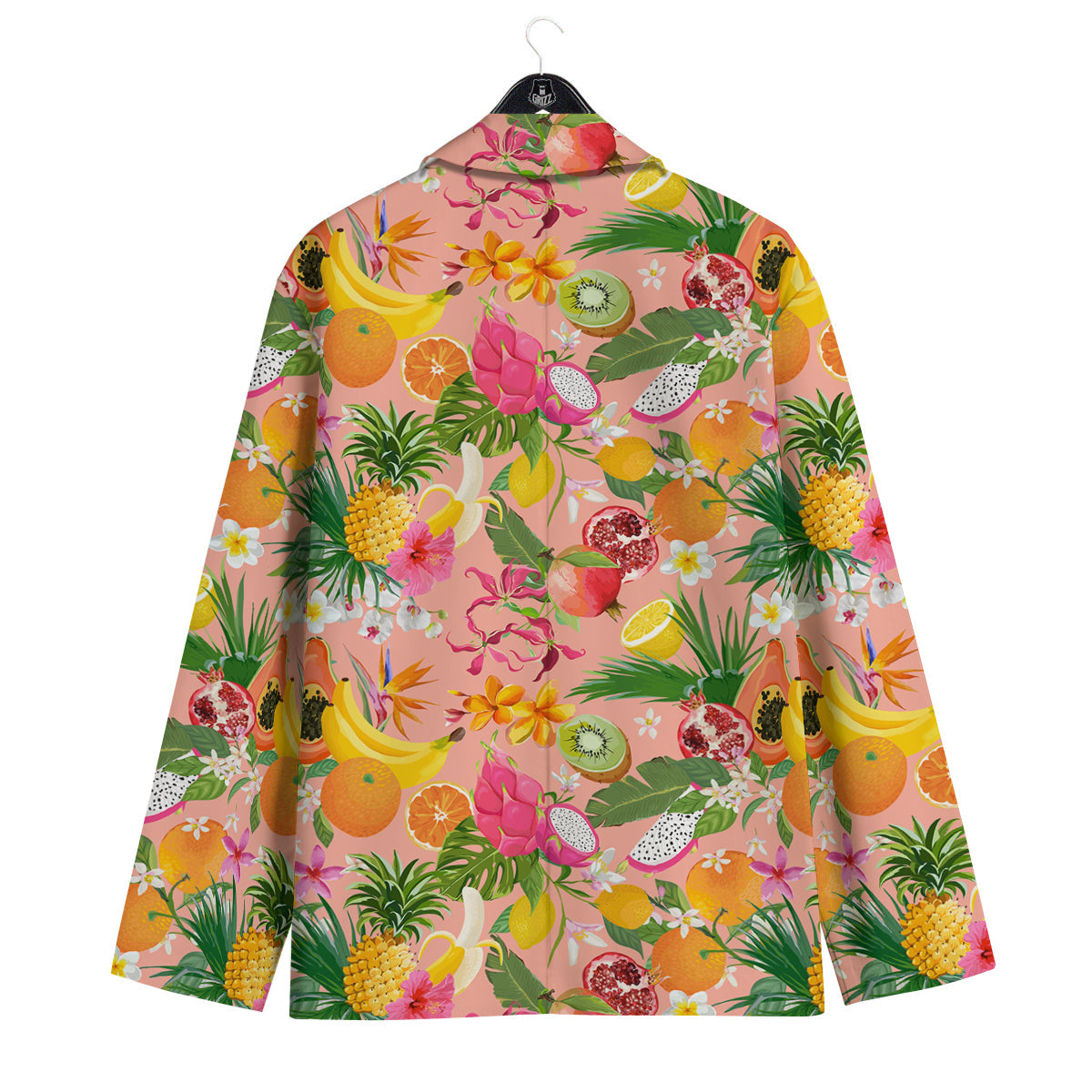 Fruit Leaf Tropical Print Pattern Men's Sport Coat-grizzshop