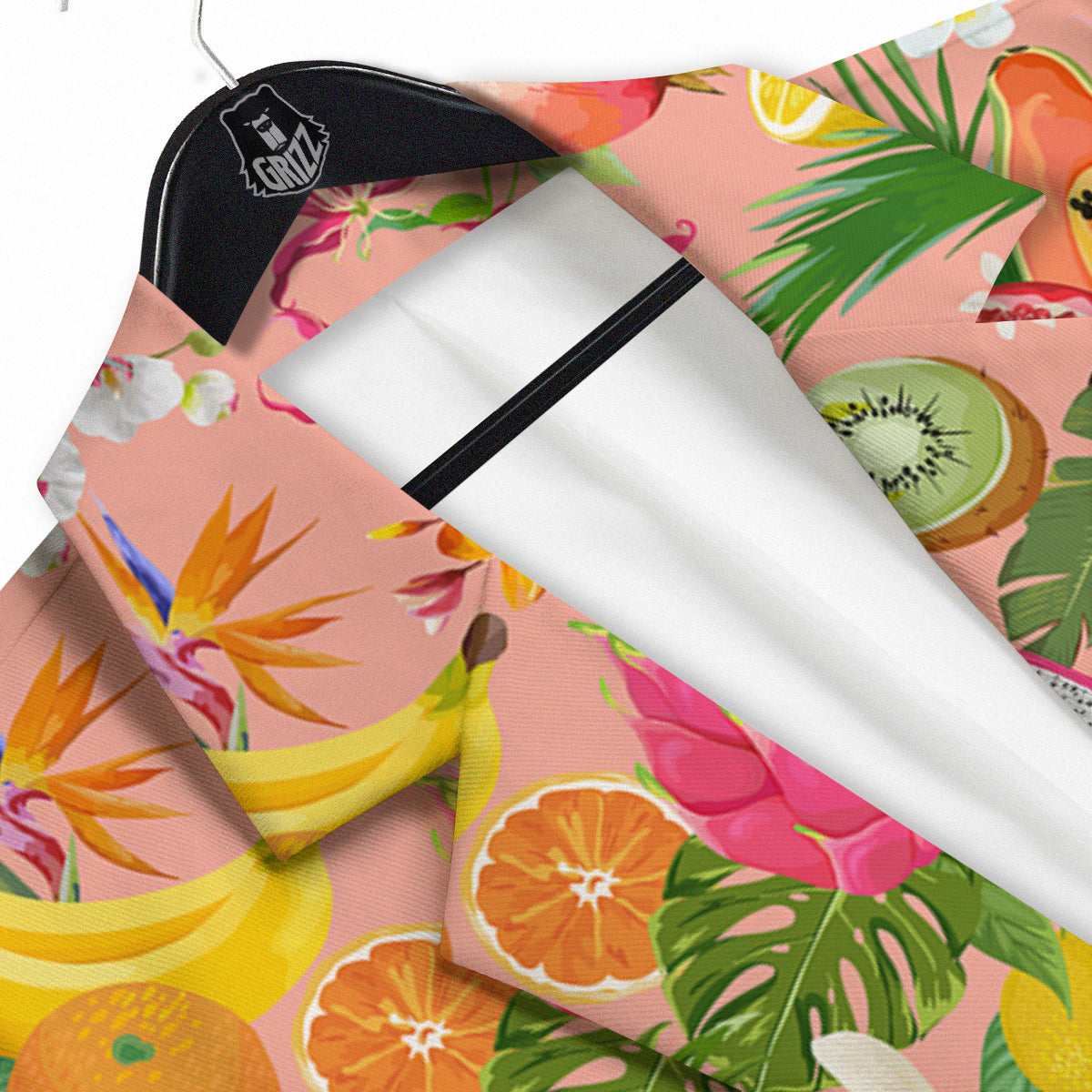 Fruit Leaf Tropical Print Pattern Men's Sport Coat-grizzshop