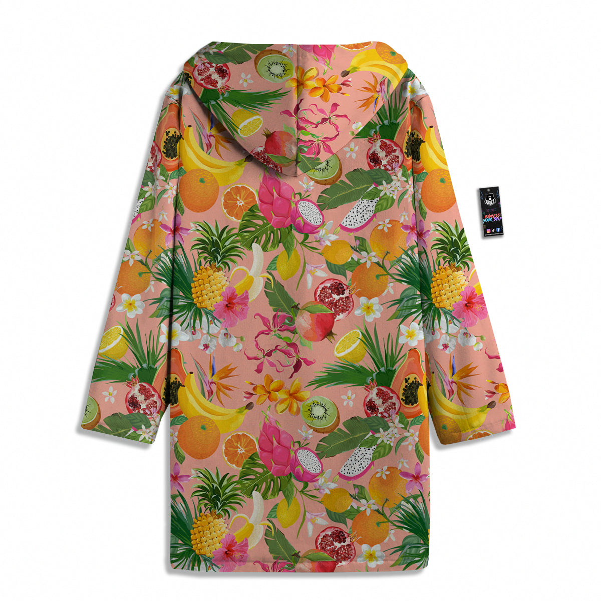 Fruit Leaf Tropical Print Pattern Men's Windbreaker Jacket-grizzshop