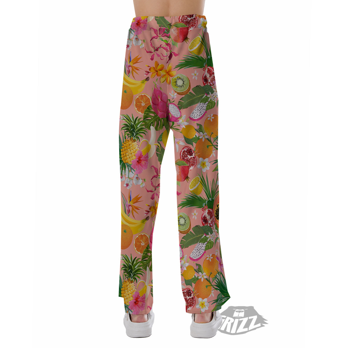 Fruit Leaf Tropical Print Pattern Pajama Pants-grizzshop