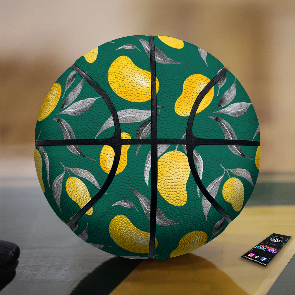 Fruit Mango Yellow Print Pattern Basketball-grizzshop