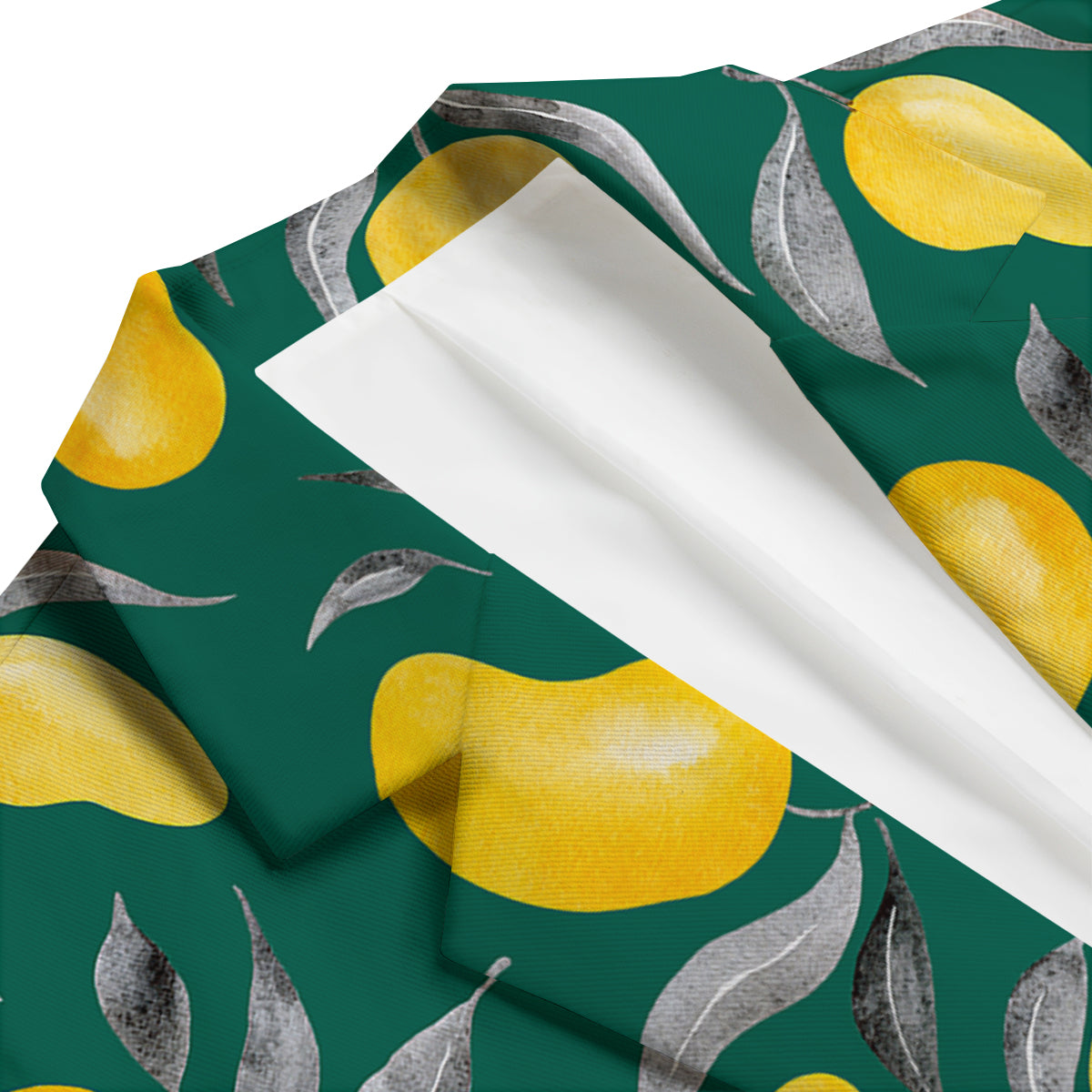 Fruit Mango Yellow Print Pattern Men's Blazer-grizzshop