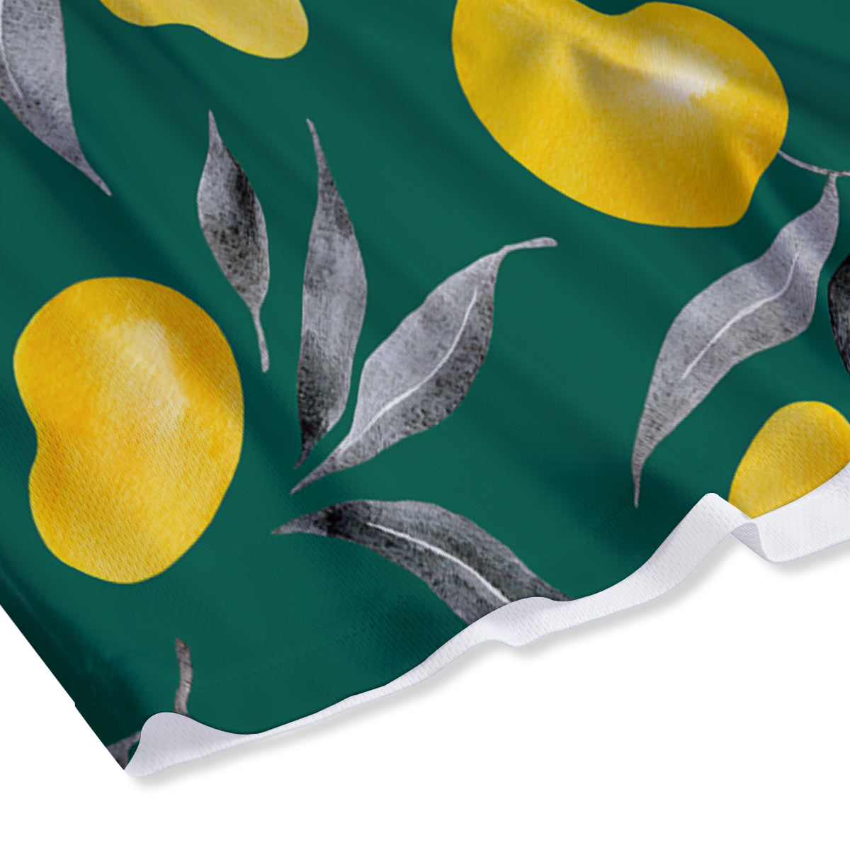 Fruit Mango Yellow Print Pattern Mesh Shorts-grizzshop