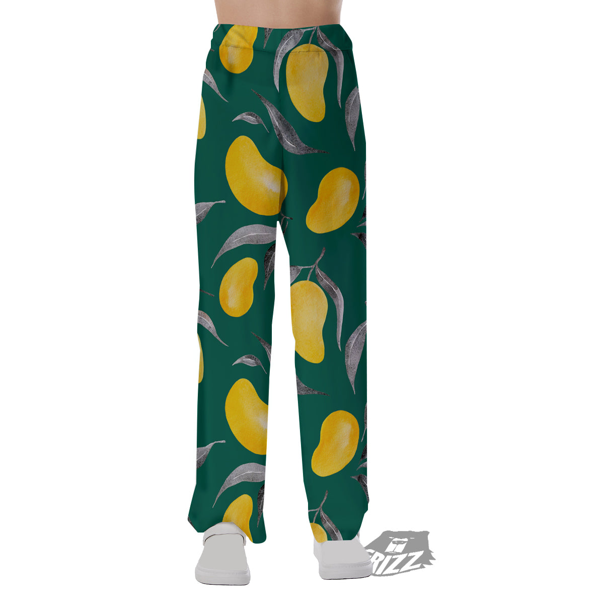 Fruit Mango Yellow Print Pattern Pajama Pants-grizzshop