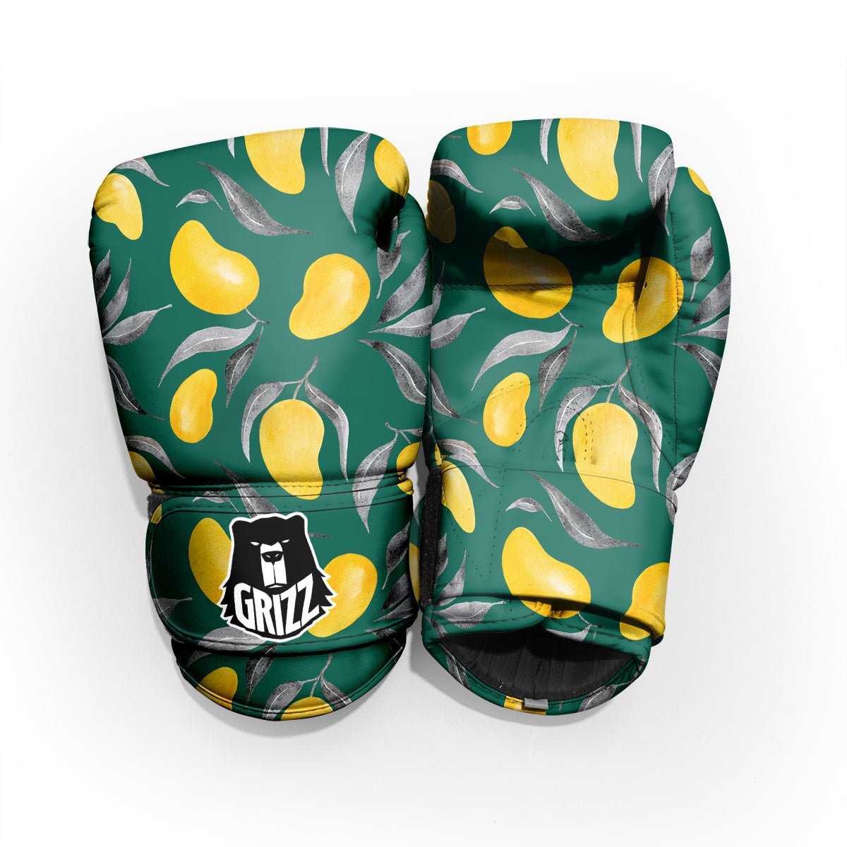 Fruit Mango Yellow Print Pattern Sparring Gloves-grizzshop