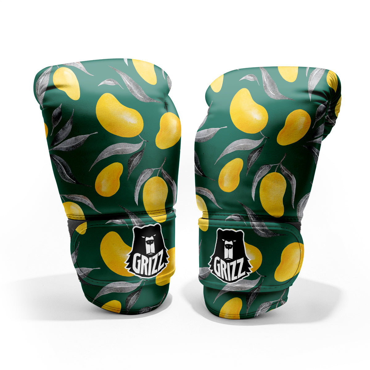 Fruit Mango Yellow Print Pattern Sparring Gloves-grizzshop