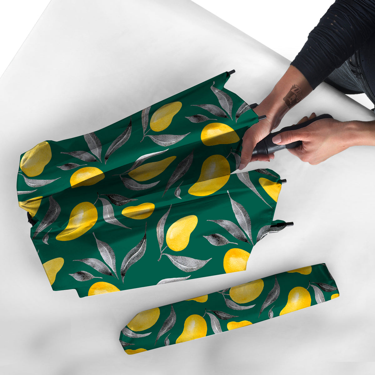 Fruit Mango Yellow Print Pattern Umbrella-grizzshop